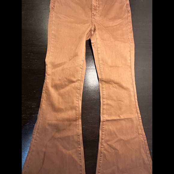 Sandrine Rose x Free People Super Flare Denim Jeans Burnt Size 28 - NWT - Picture 5 of 16